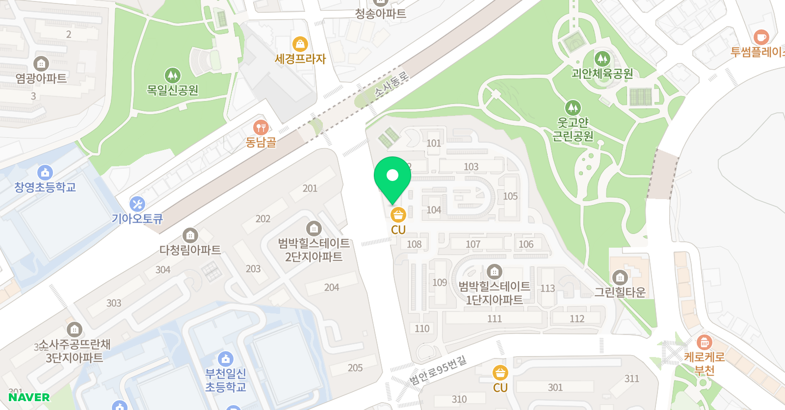 카이트영어수학학원+딱풀리는수학 위치