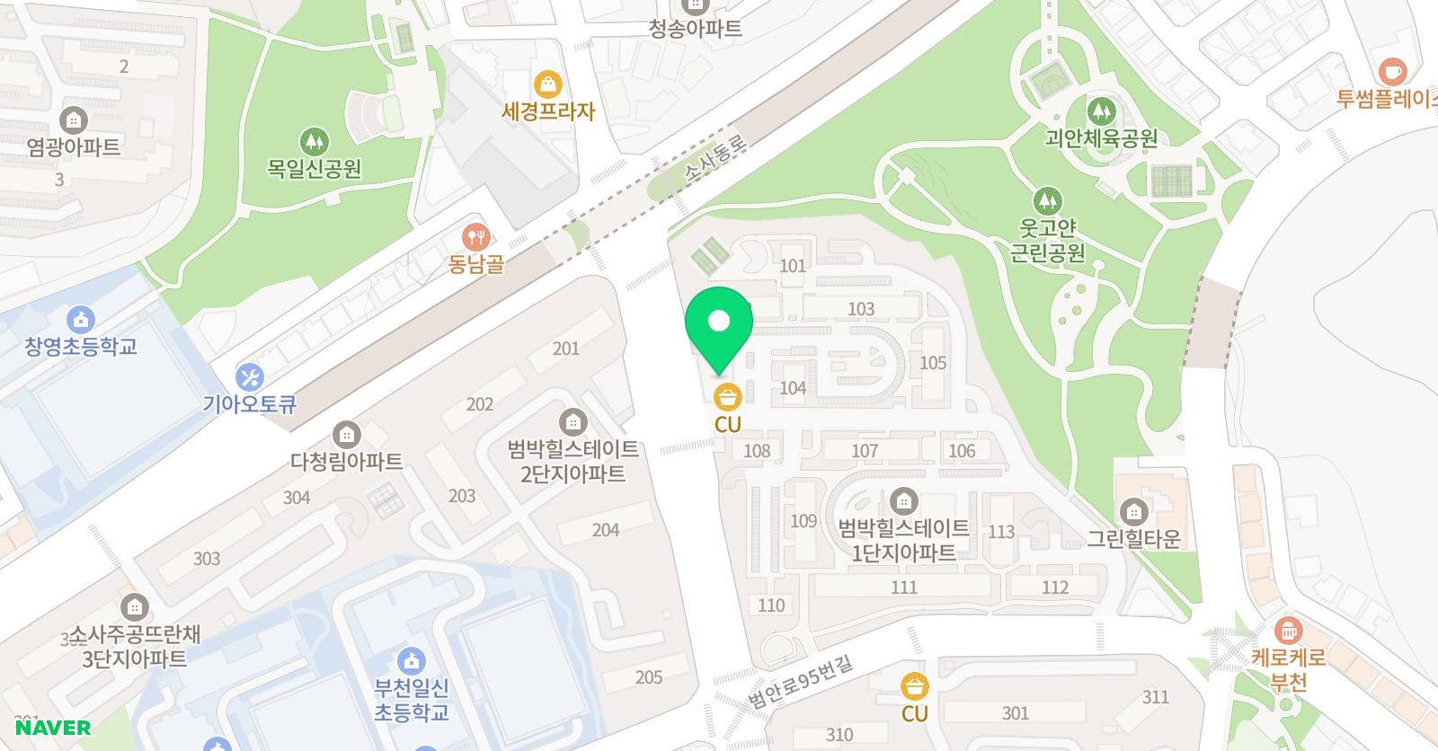 Coopers English 위치