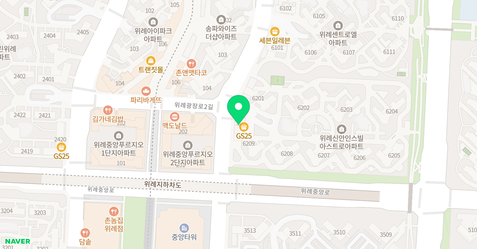 위례 이지수학 교습소 위치
