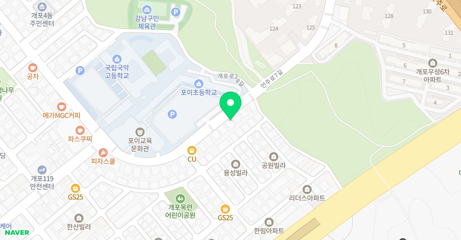 모아 미술 위치