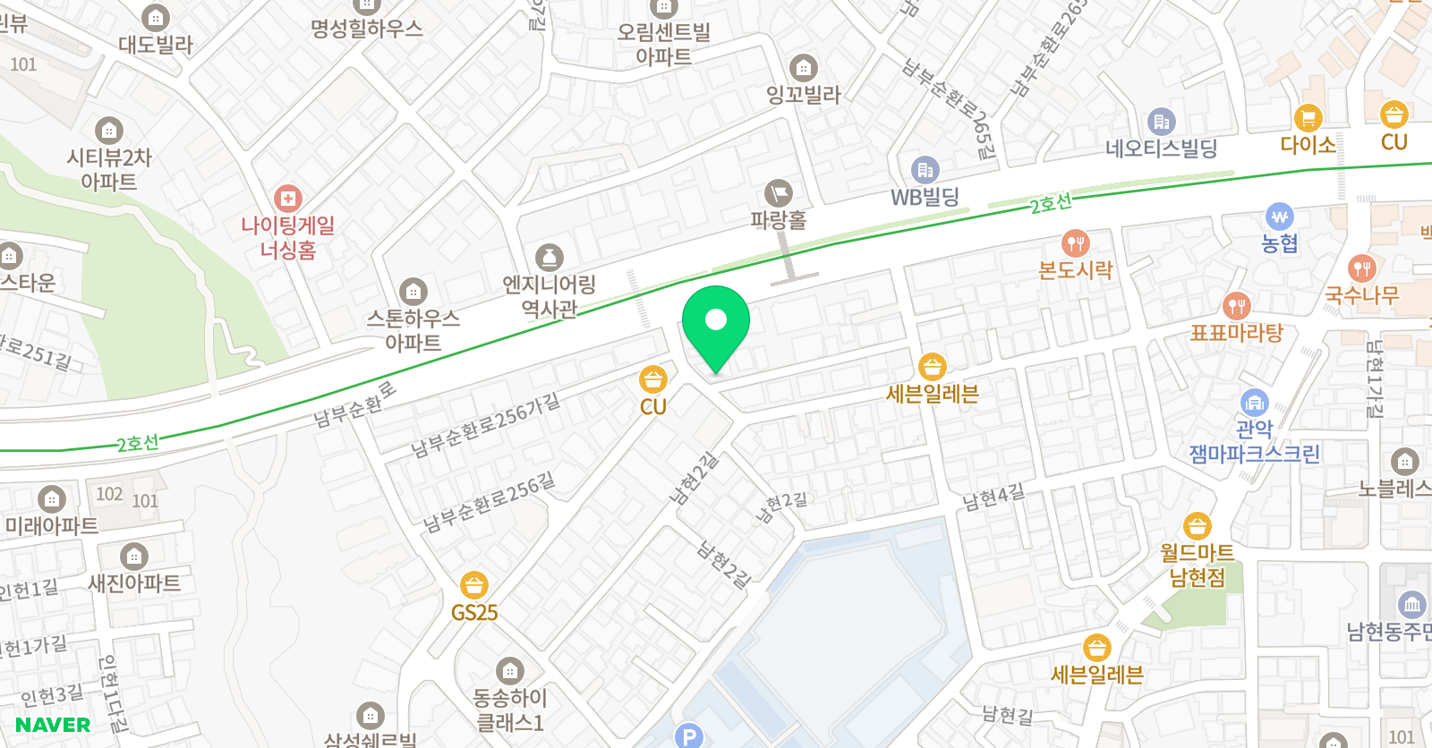 GnB 어학원 남현캠퍼스 위치