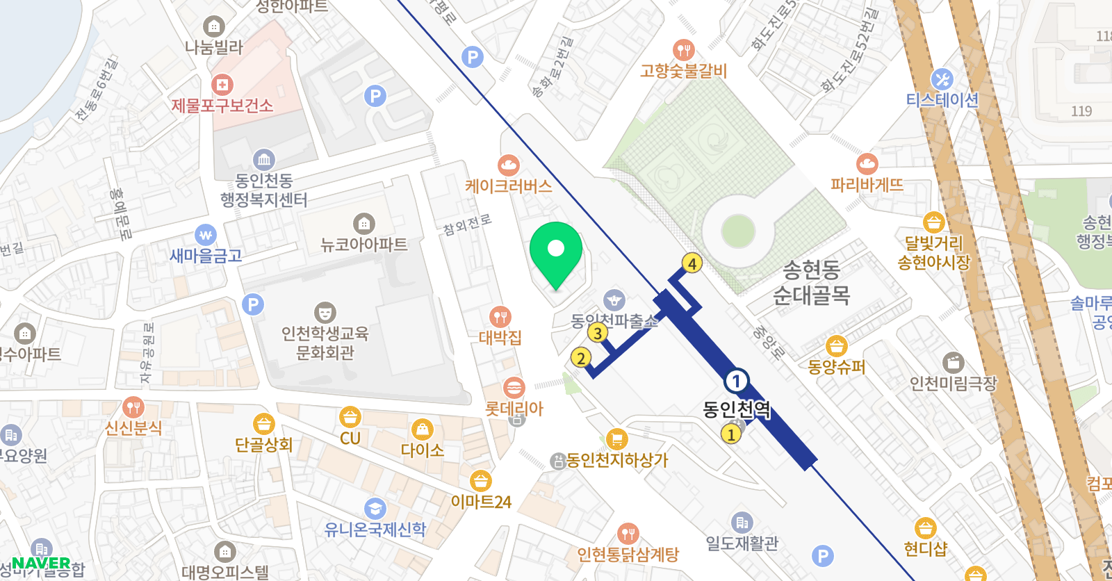 백련차이짐 무에타이킥복싱 위치