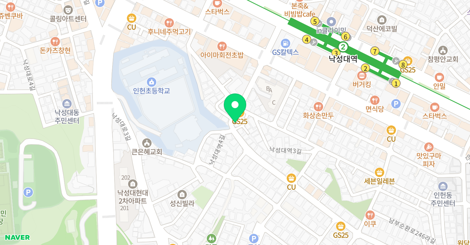 스마트해법수학 관악 인헌초교점 위치
