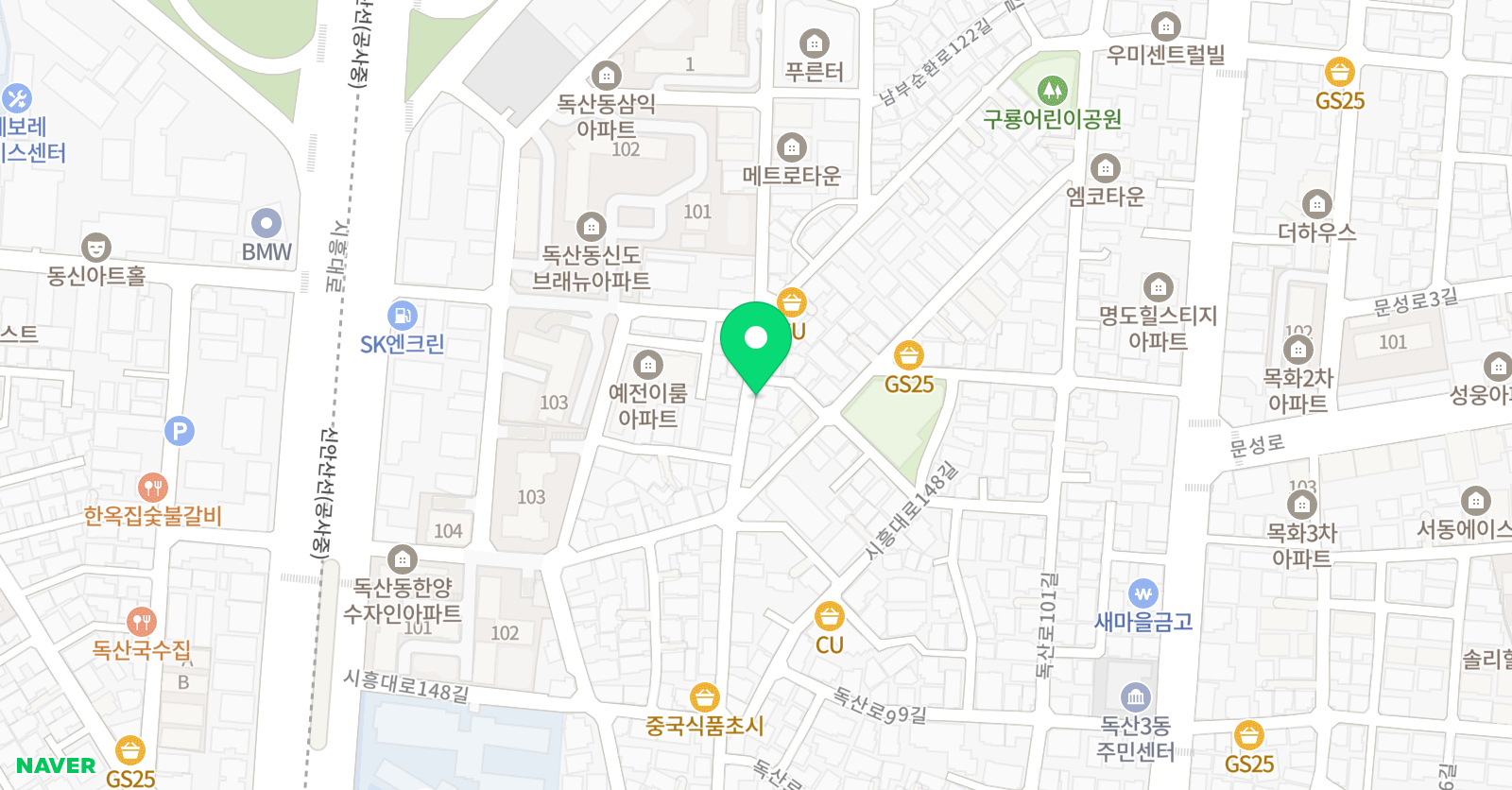 문성왕 수학교실 학원 위치