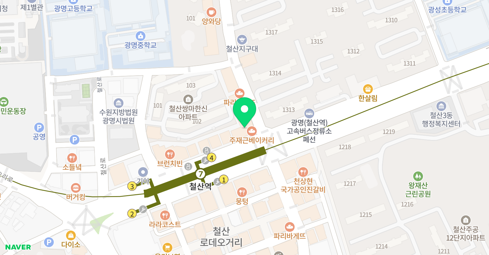 마이엠 수학학원 초등관 위치