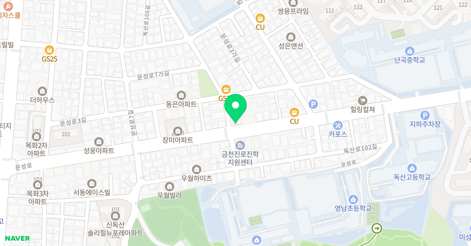 일류 학원 위치