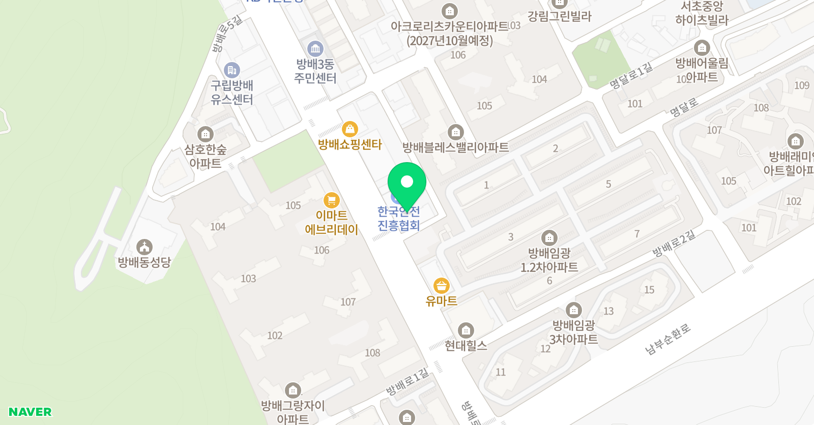 리드인 방배그랑자이점 위치