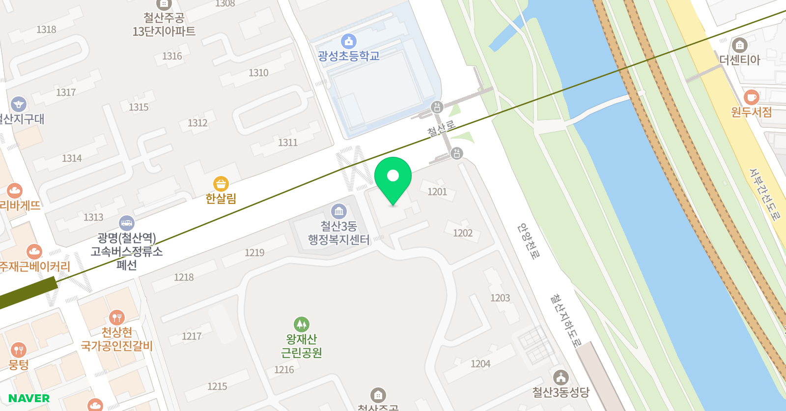하연 과학학원 광성초 위치
