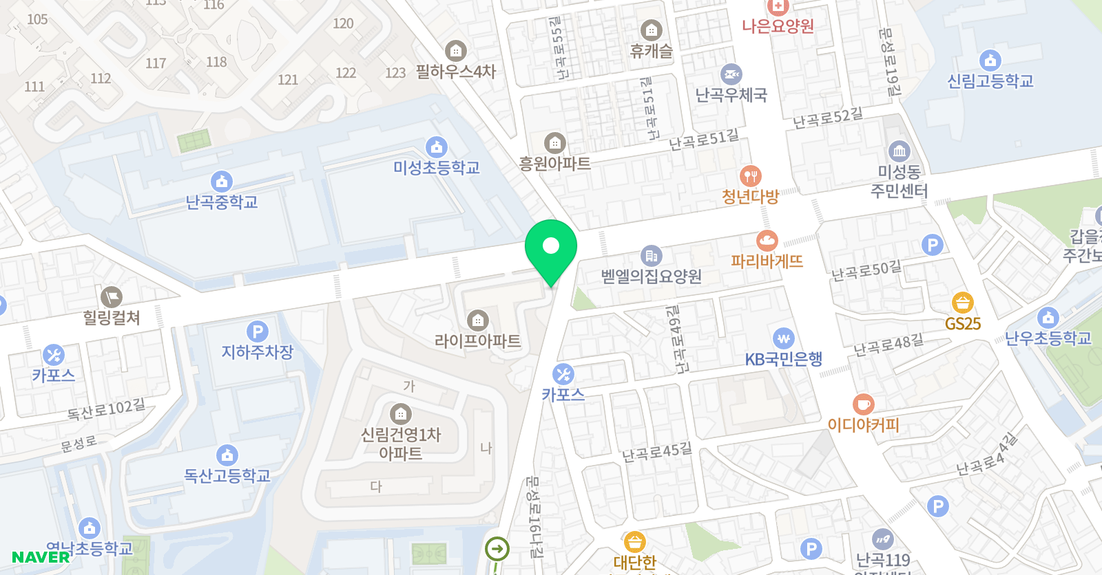 진선샘 수학교실 위치