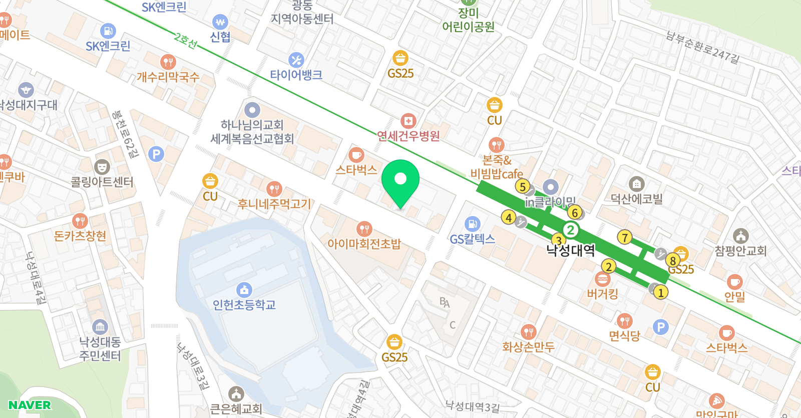 민주 영어학원 위치