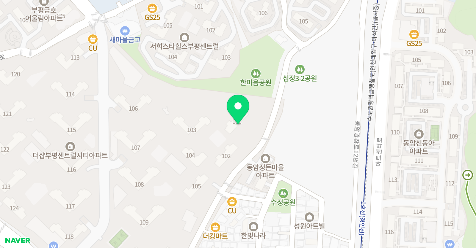플레이팩토더샵 부평동암 수학놀이터 위치