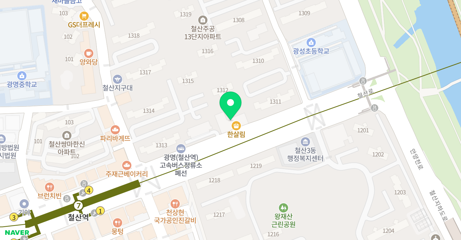 케이스 수학학원 위치
