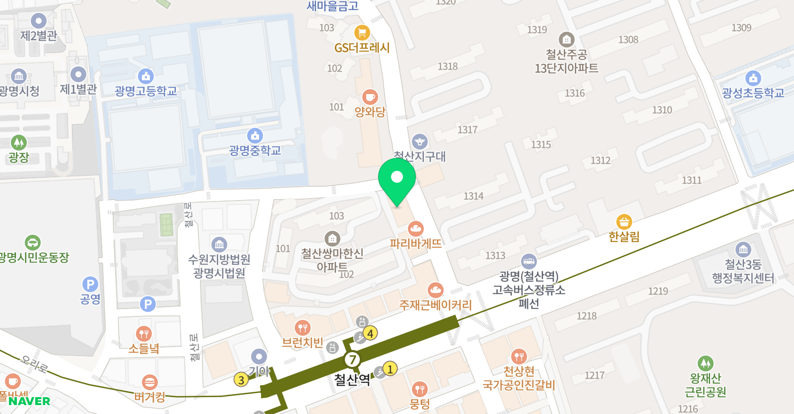 아이캔 수학학원 위치