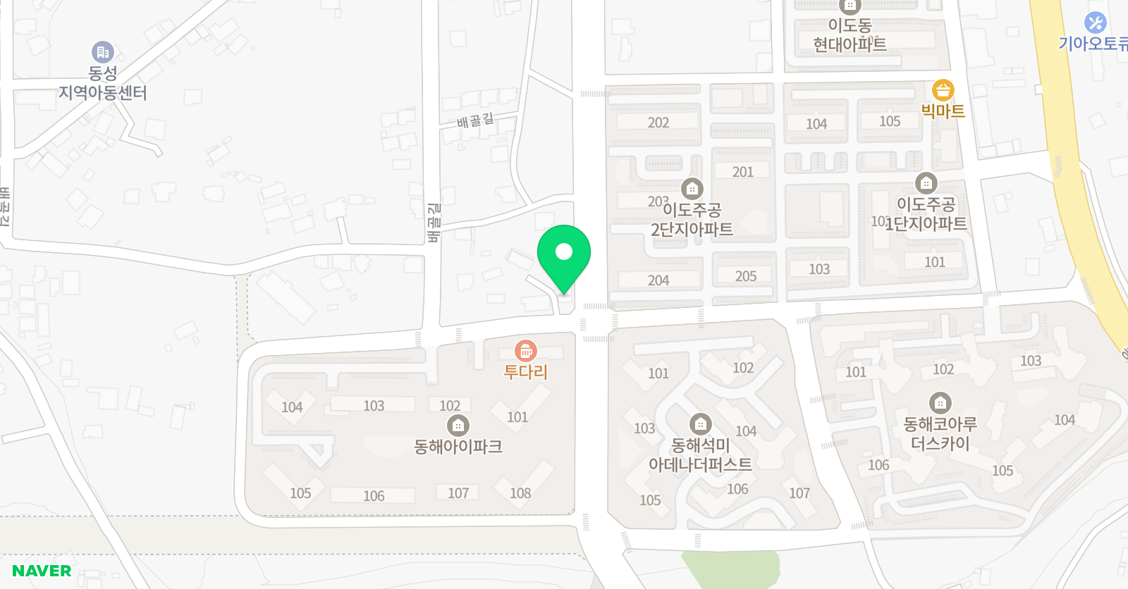 파머스 영어 동해이도캠퍼스 위치