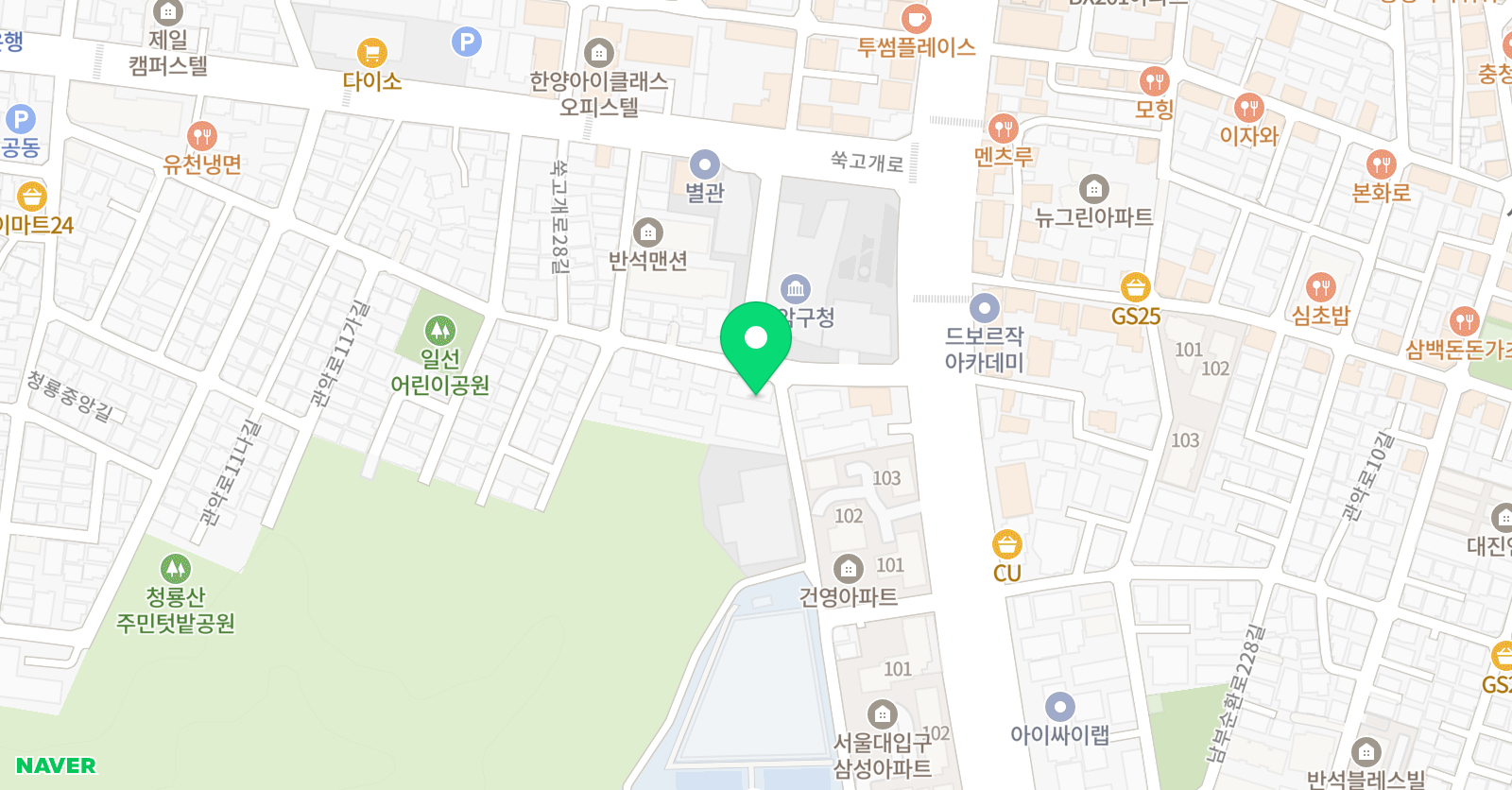 하영 음악학원 위치