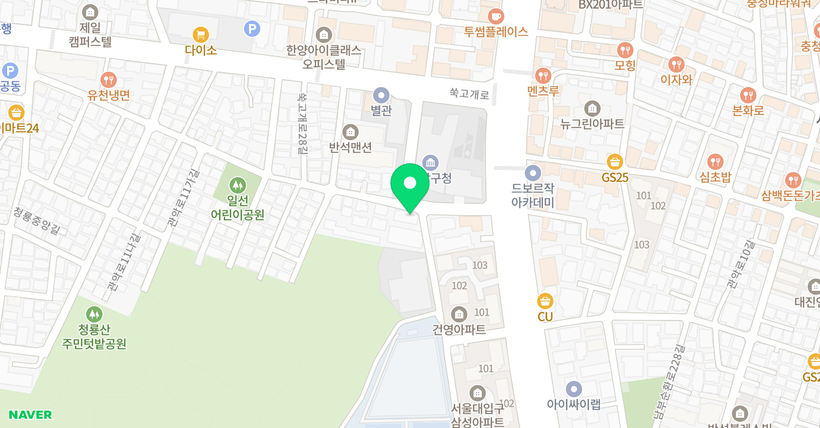 e해법 수학관악교습소 위치