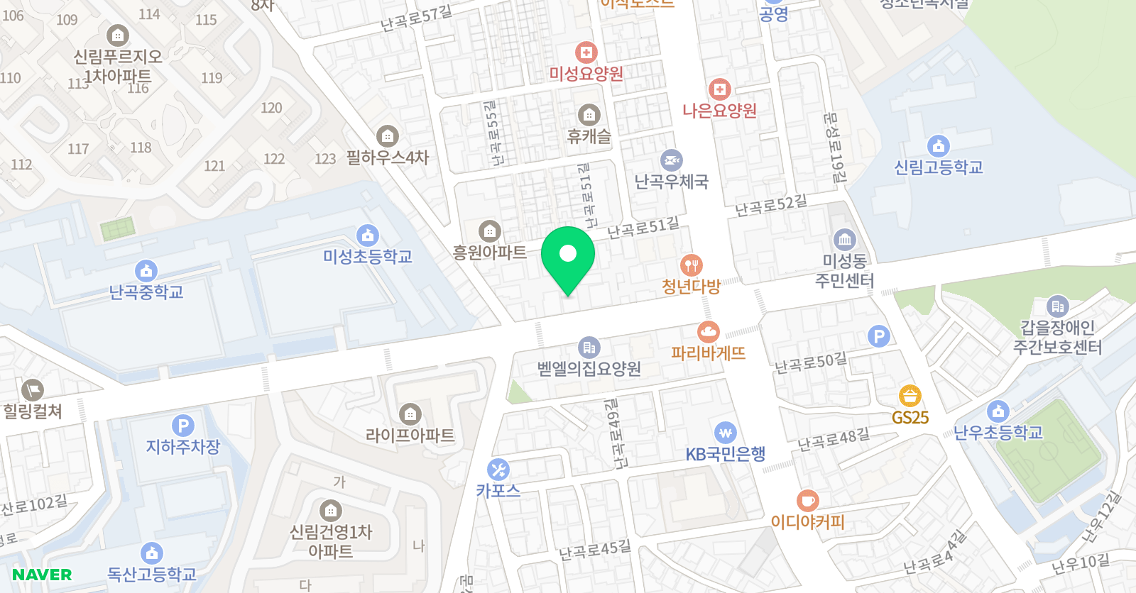 바오 수학교습소 관악캠퍼스 위치