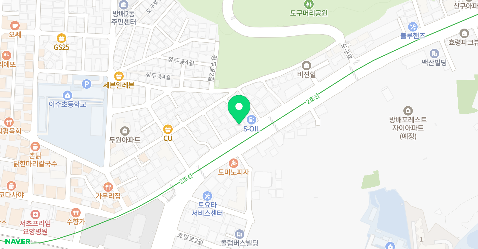 GNB 영어전문학원 방배캠퍼스 위치