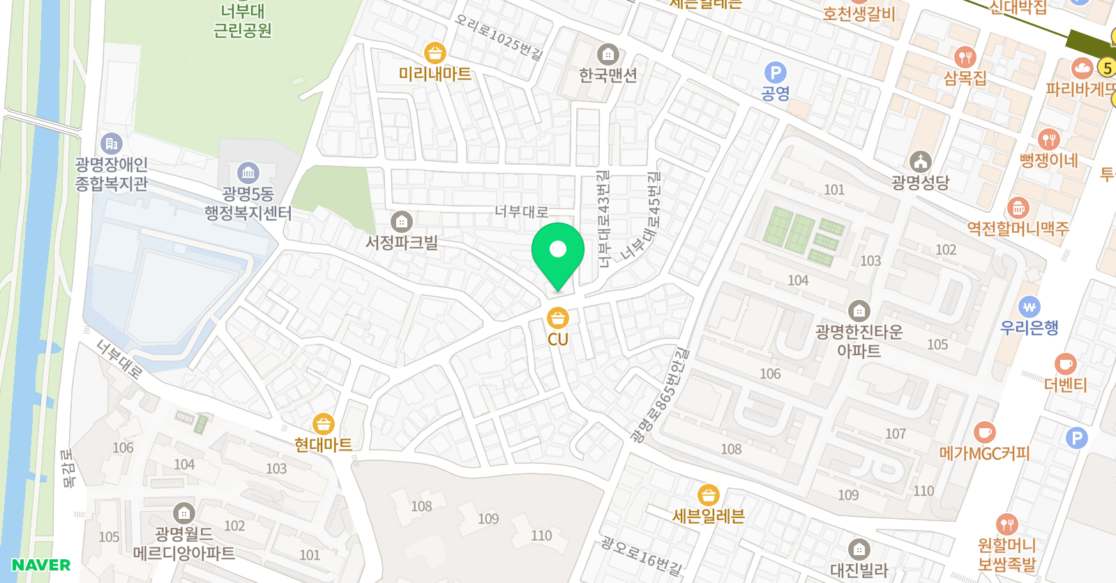 조이풀 학원 위치