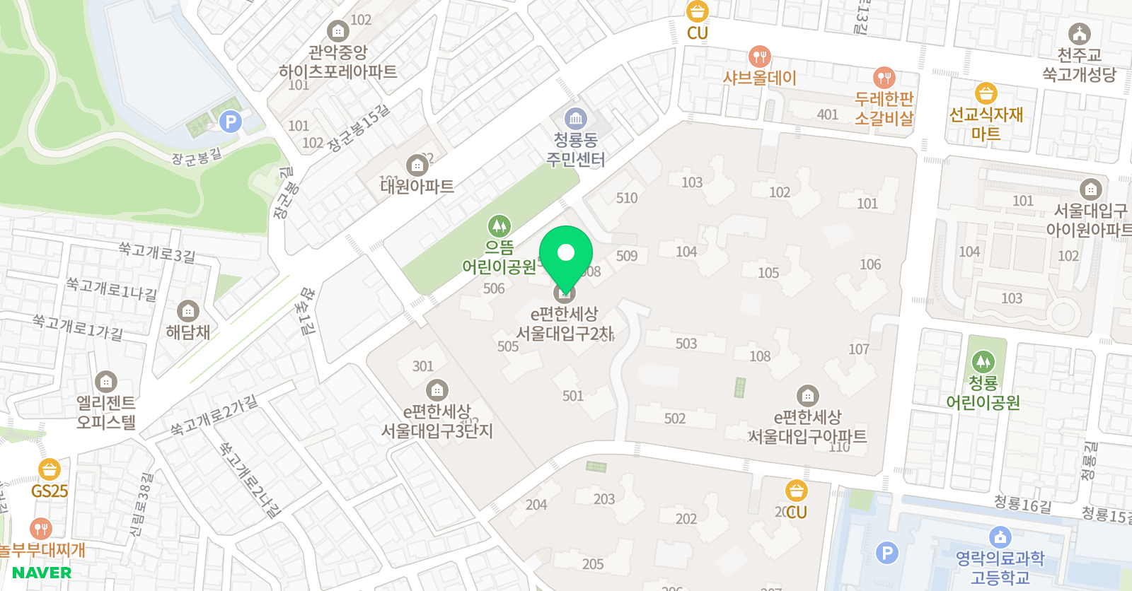 플레이팩토 수학교습소 서울대이편한세상점 위치