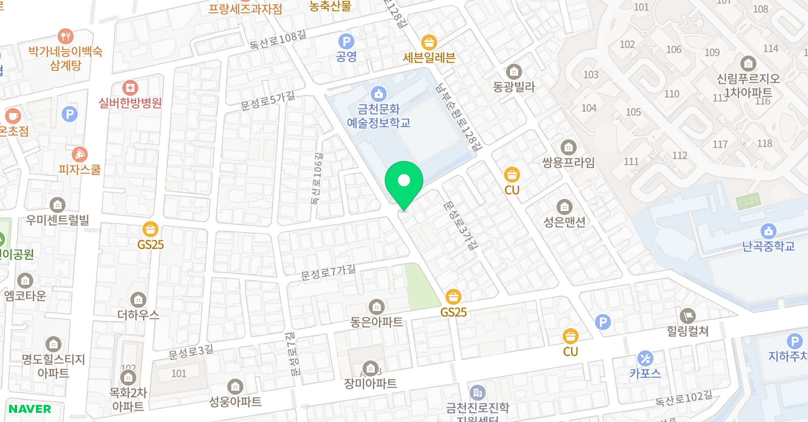 칸타타 음악학원 위치