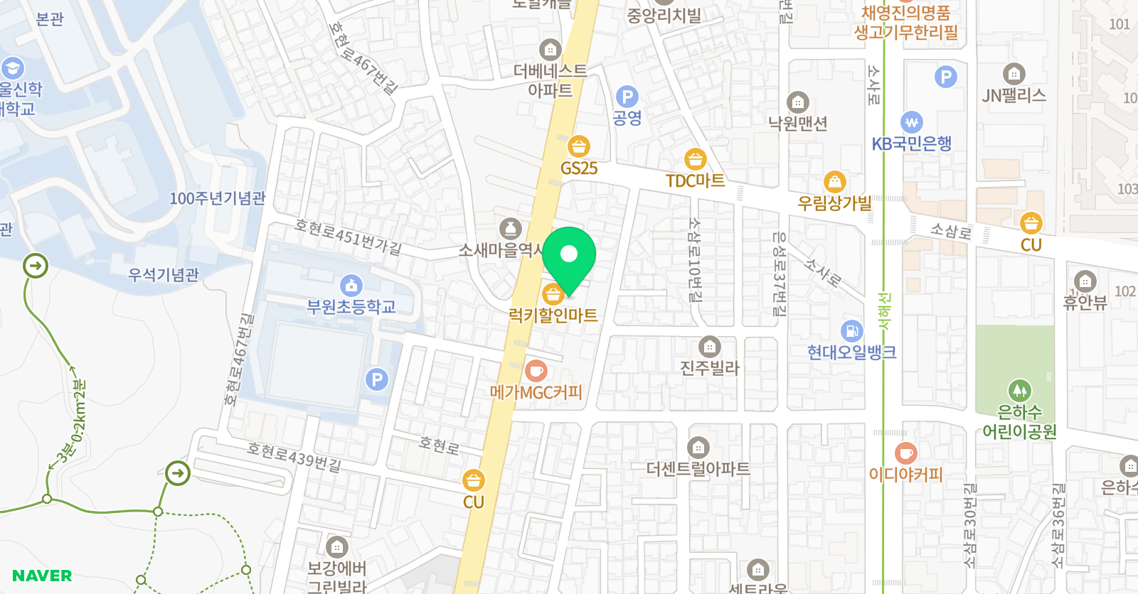 누리 태권도&유아스포츠단 위치
