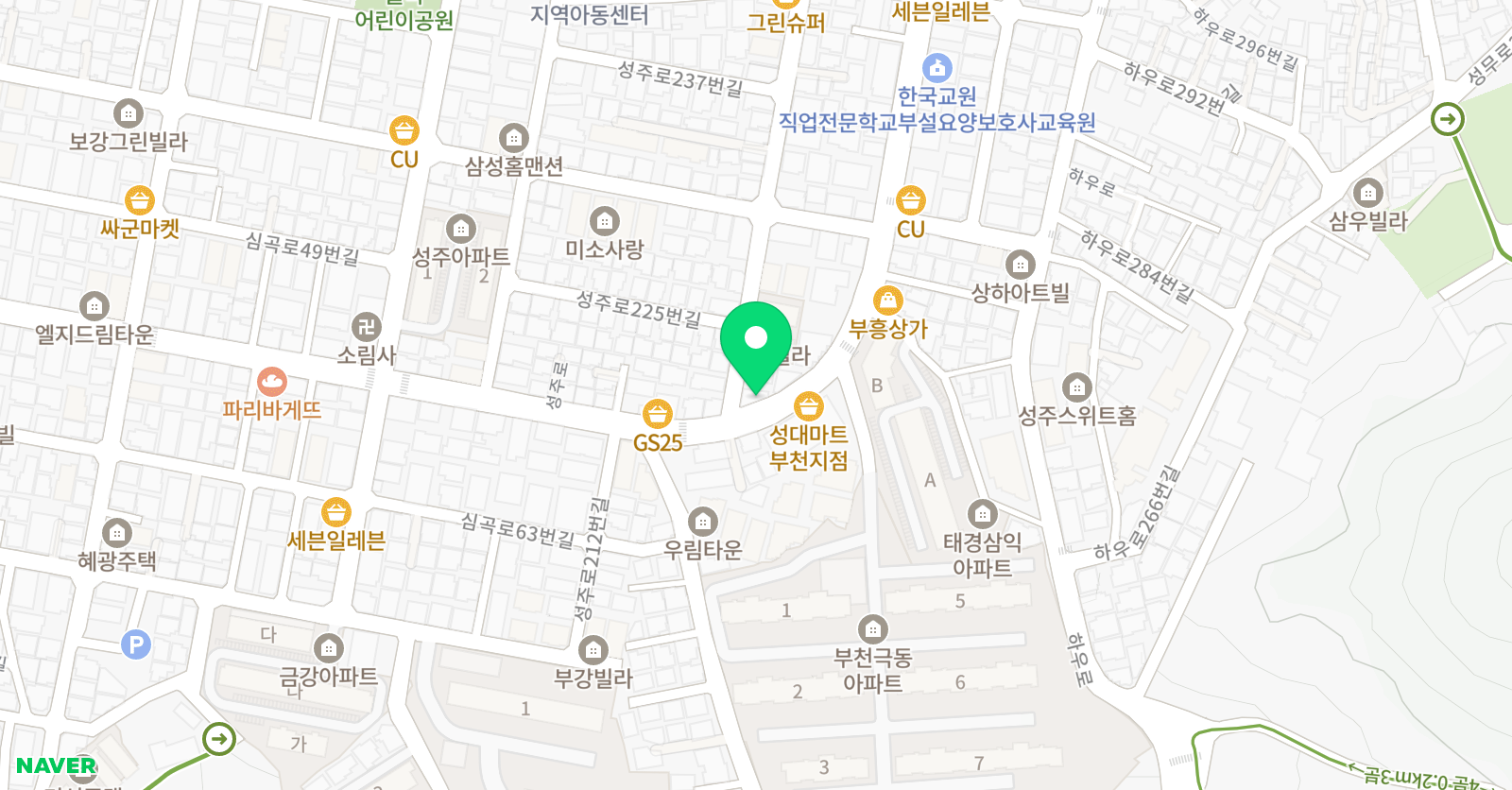 CEJ 영어수학전문 학원 위치