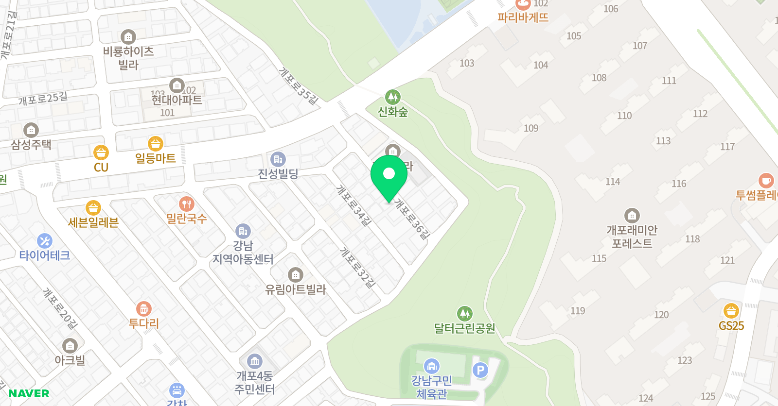 샤론샤인프랩 어학원 위치