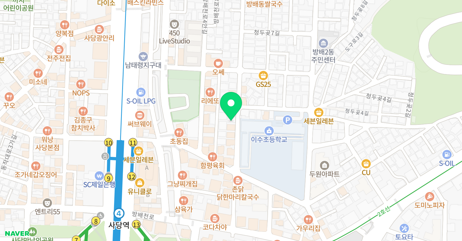 클라비어 피아노 위치