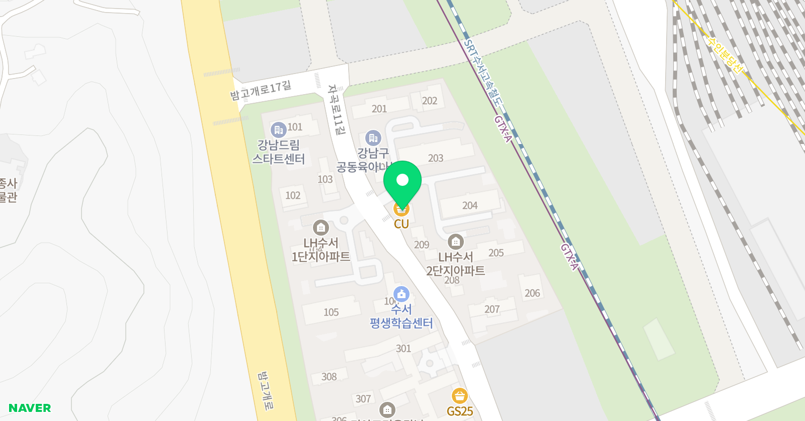 ERC영어독서클럽 강남자곡디아크리온점 위치