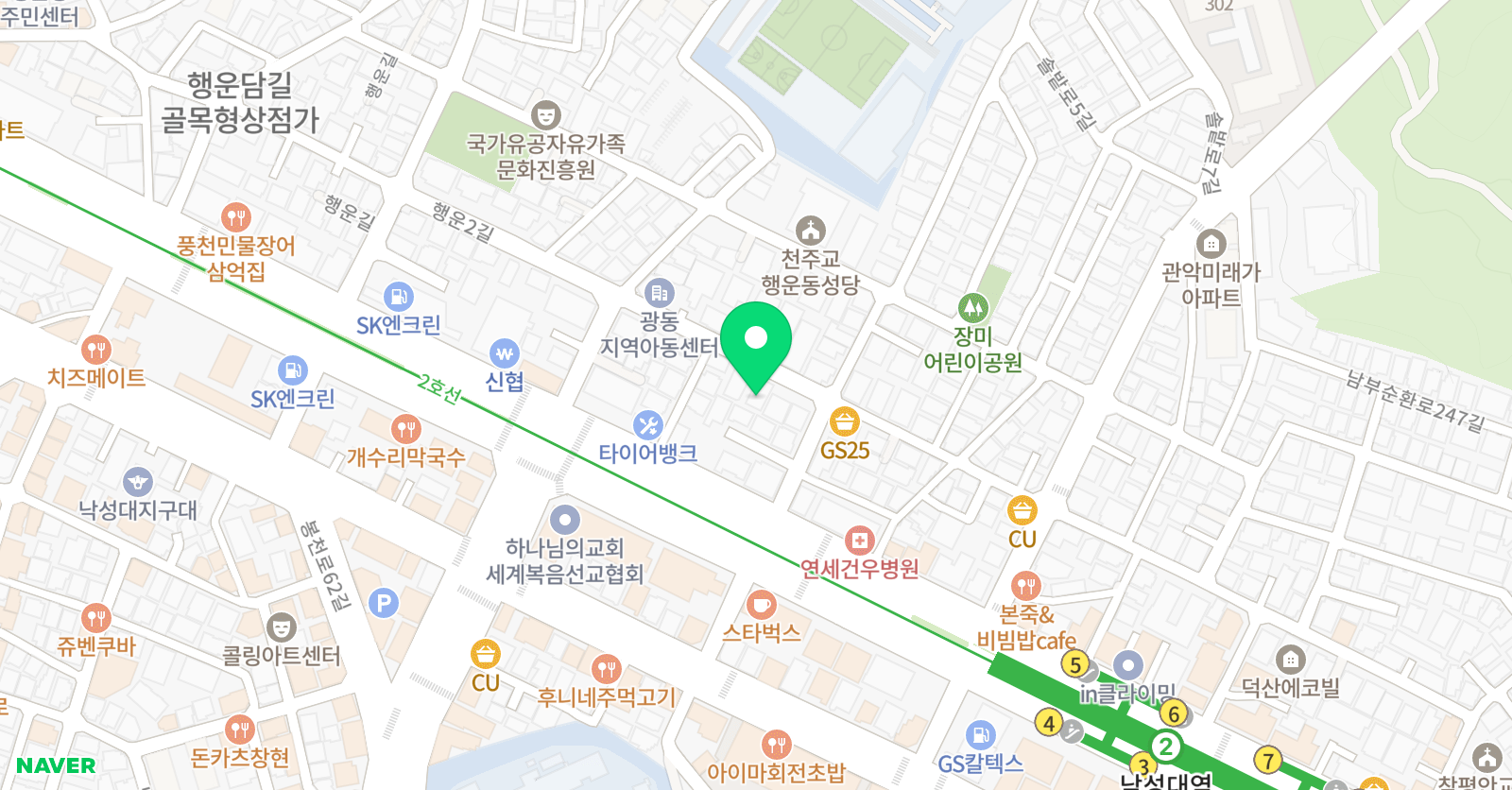 손조소카페 미술학원 위치