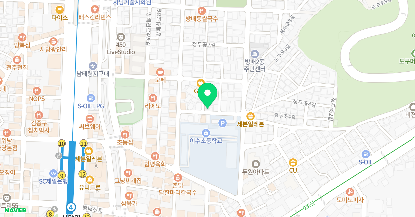 크레용 미술 위치