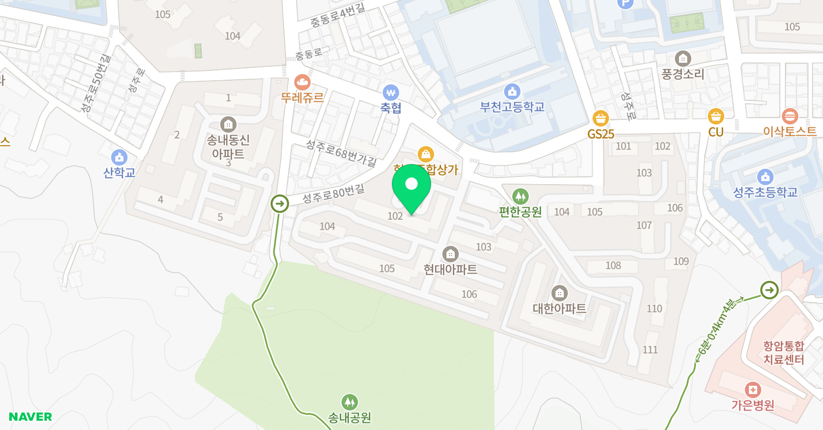 정 스쿨 위치