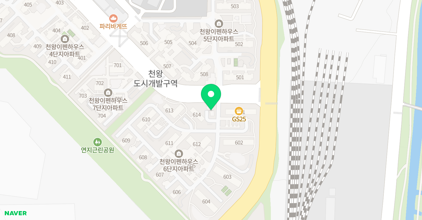 천왕동 영어 팀클래스 위치