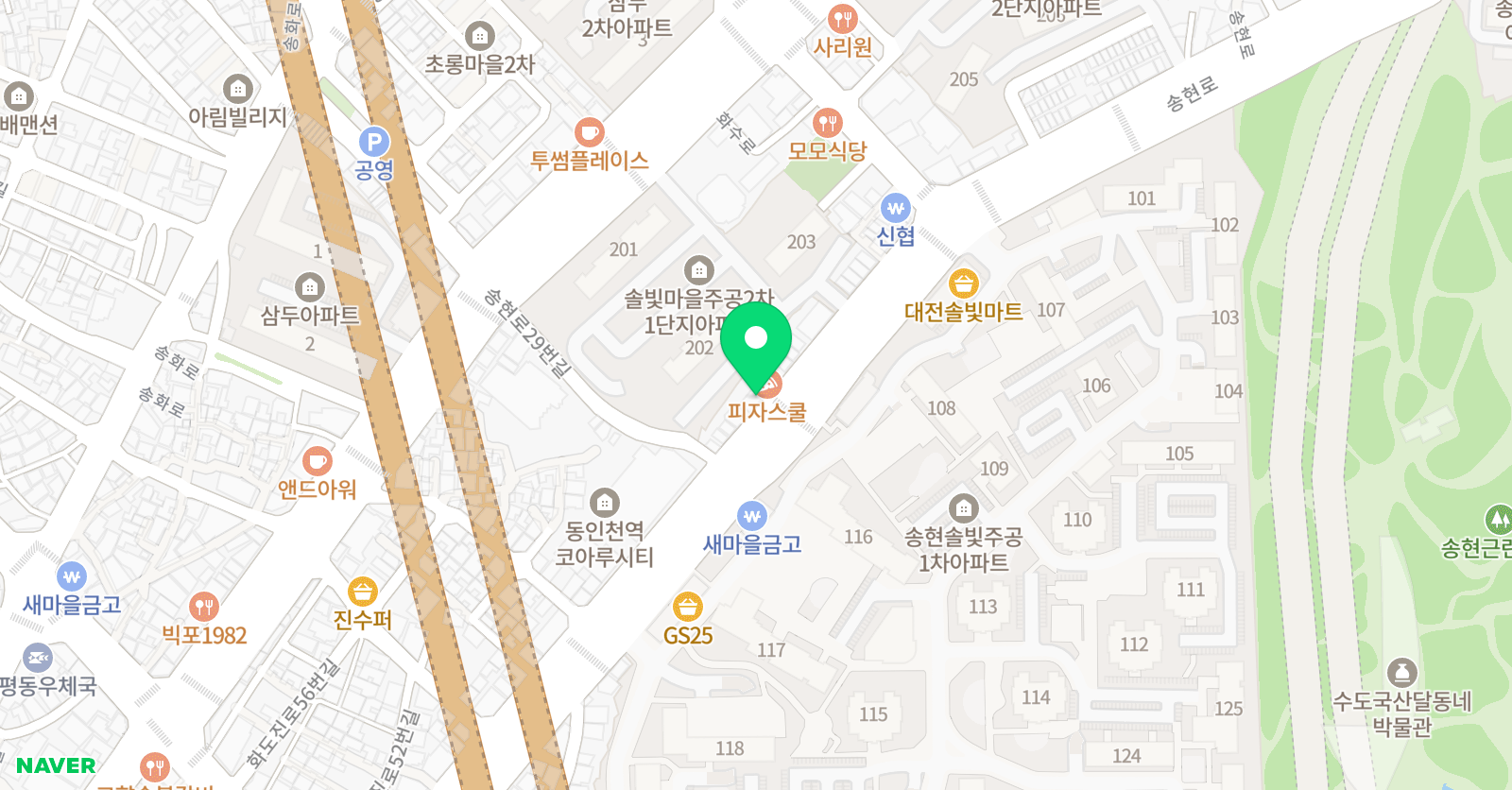 윤선생IGSE아카데미 송현 영어수학학원 위치