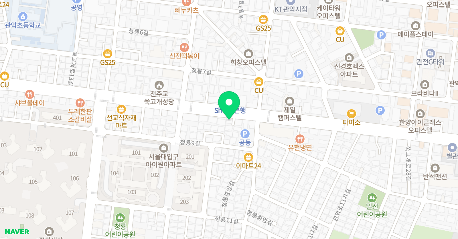 엠앤피 학원 위치