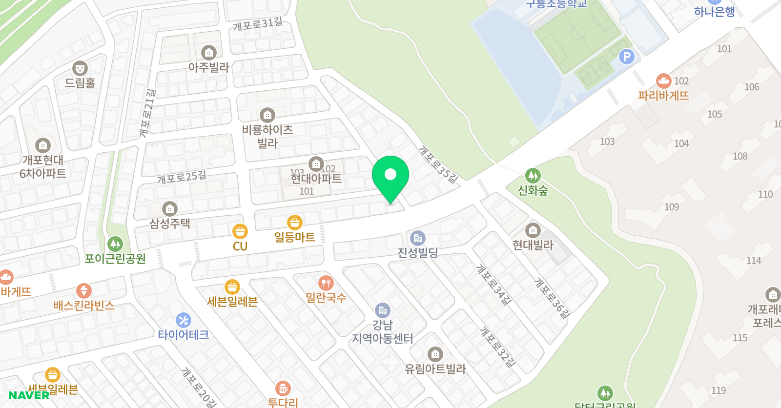 윤 태권도 아카데미 위치