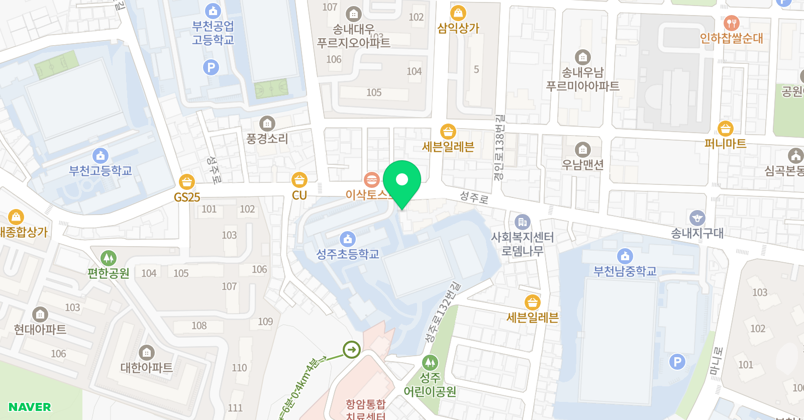 삼성 교육보습학원 위치