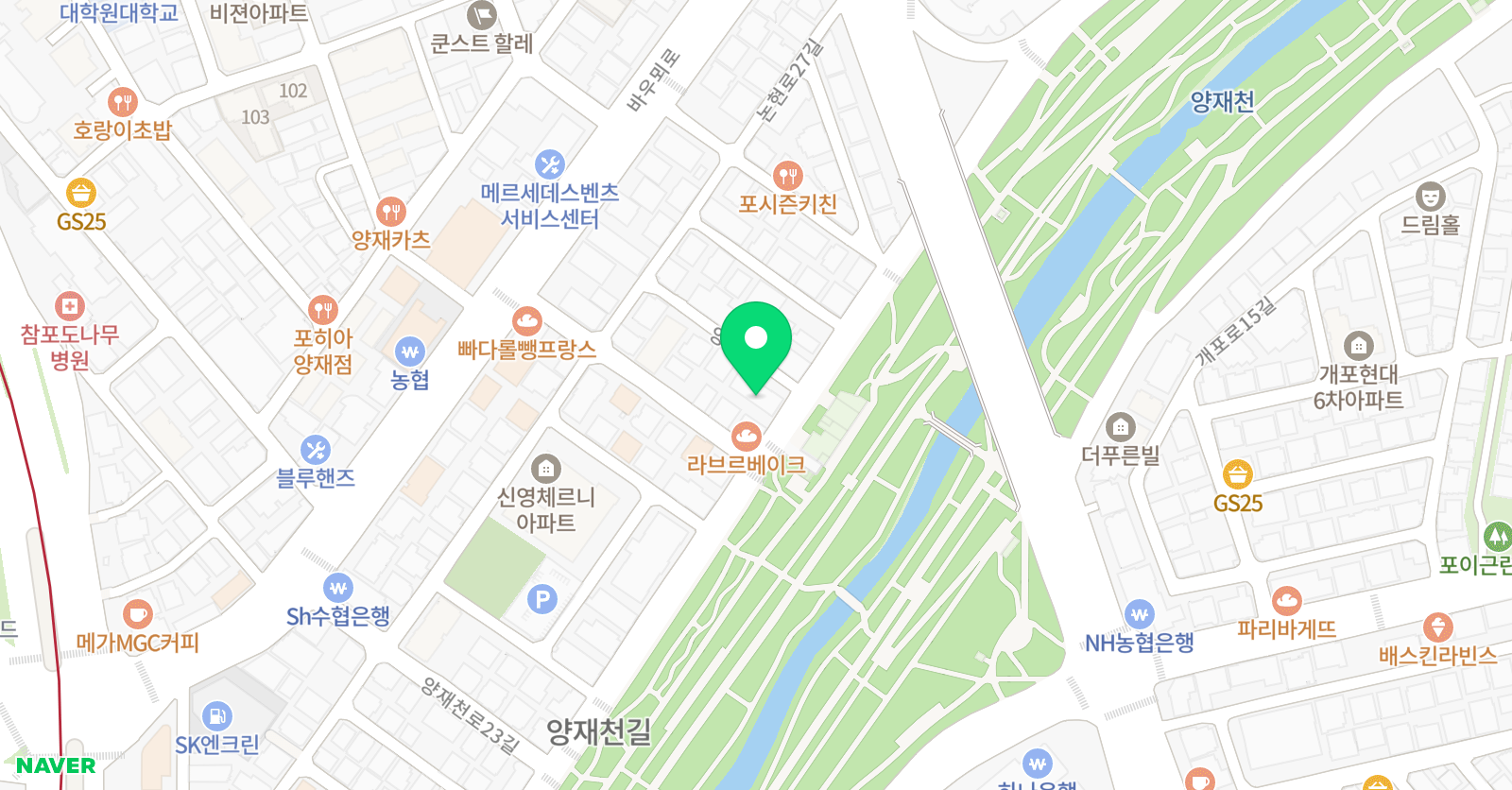 미스터코치 농구클럽 서초점 위치