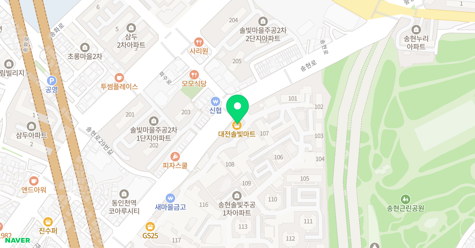 솔빛최강 수학 위치