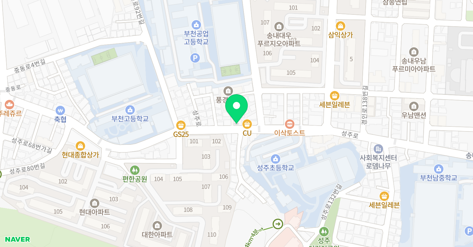차이랑 중국어 부천송내캠퍼스 위치