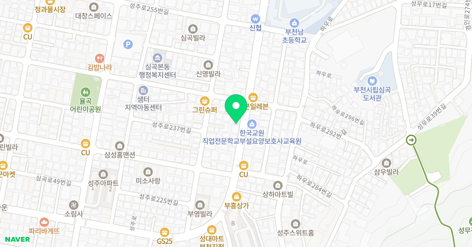 삼손참 태권도 위치