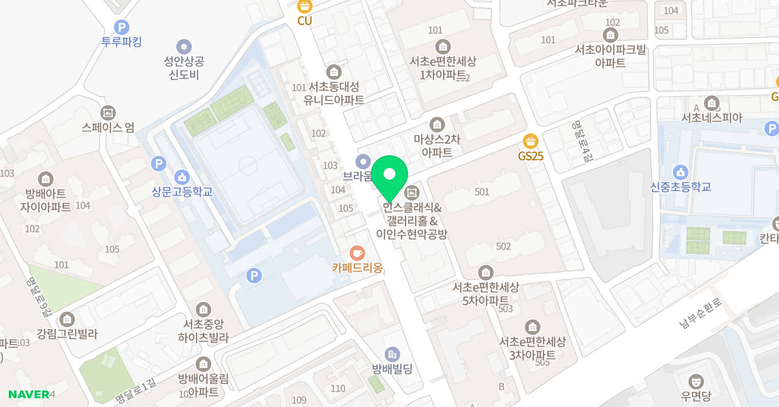 체리군단 국어논술학원 위치