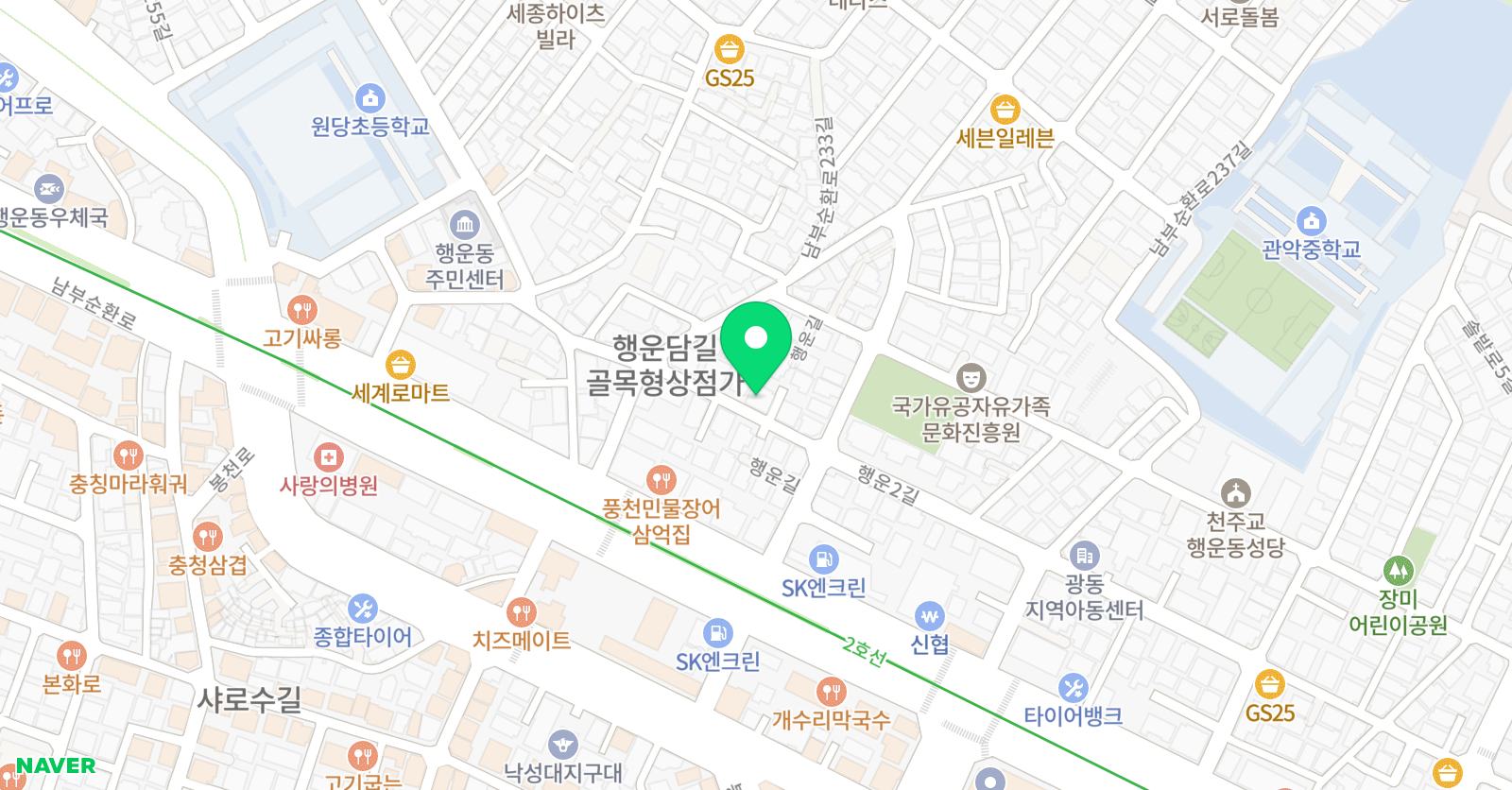 TLM 행운 태권스쿨 위치