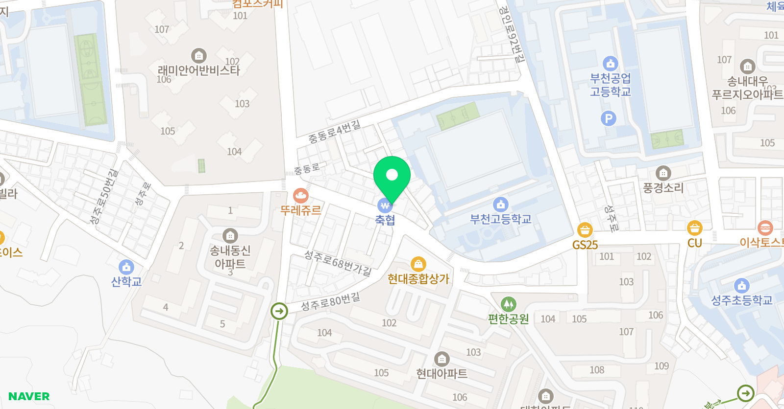 창작 미술음악학원 위치