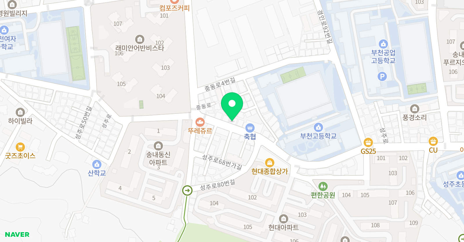 윤슬 국어논술보습학원 위치