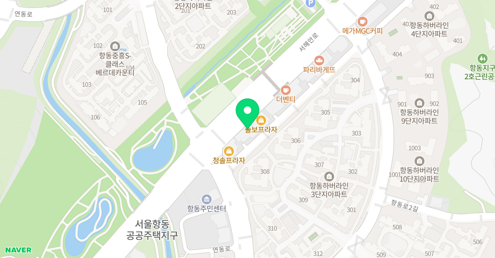 상아탑 학원 구로점 위치