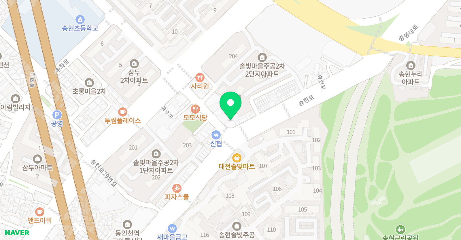 한빛 음악학원 위치