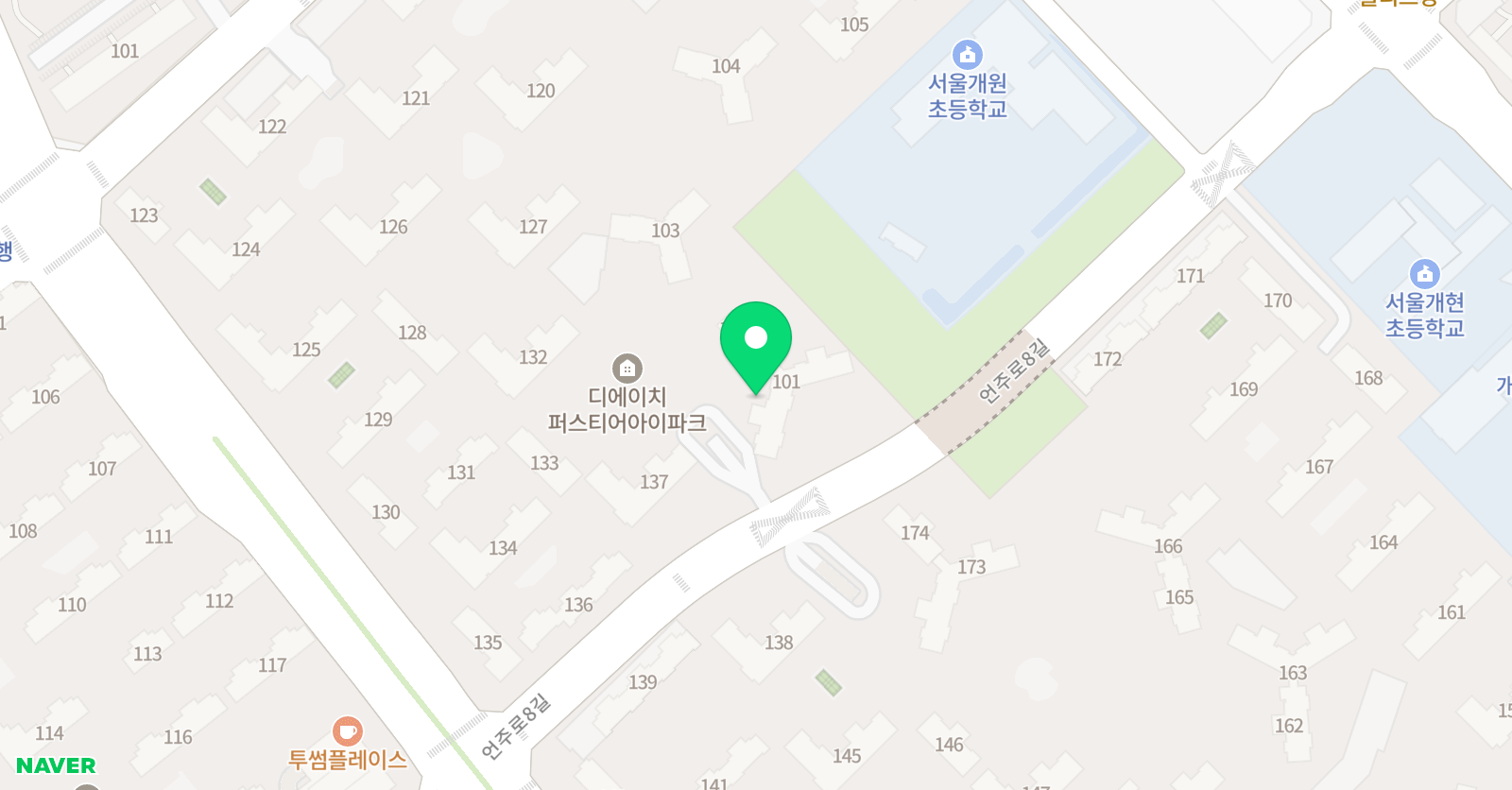 리드인 개원초점 위치