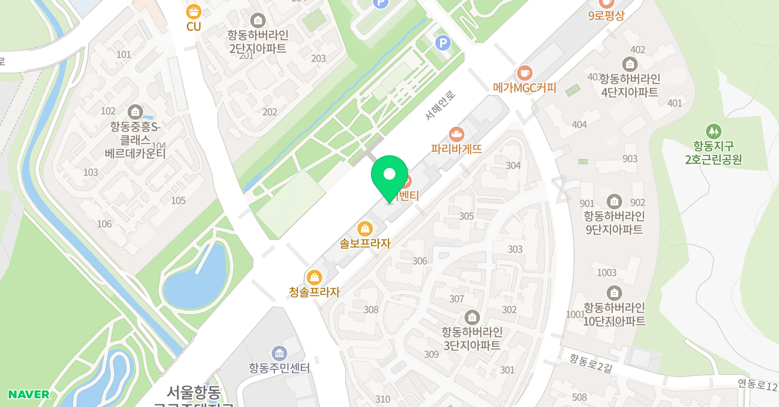 비욘드잉글리쉬항동캠퍼스학원 위치